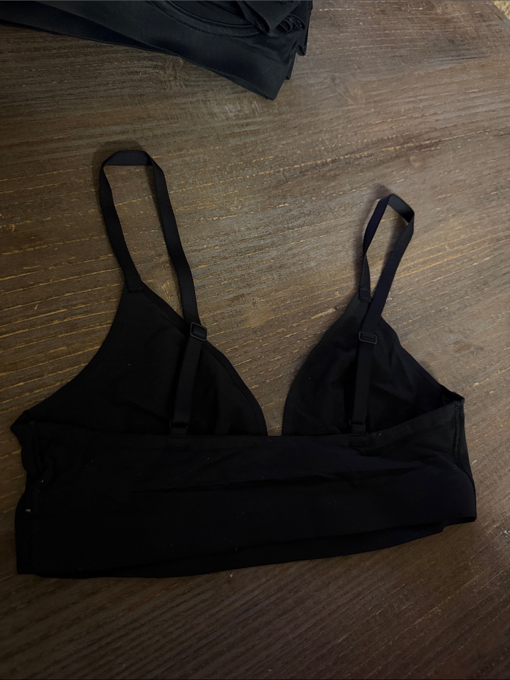 Aerie smoothez sheer black bralette - Picture 4 of 5